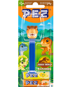 Pez Світ Юрського Періоду Іграшка-диспенсер T-Rex + Фруктові цукерки 2шт*8,5 г