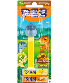Pez Світ Юрського Періоду Іграшка-диспенсер Brachiosaurus + Фруктові цукерки 2шт*8,5 г