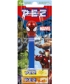 Pez Marvel Іграшка-диспенсер Spiderman + Фруктові цукерки 2шт*8,5 г