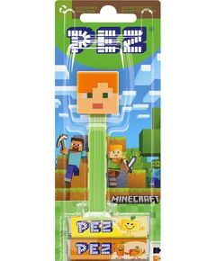 Pez Minecraft Іграшка-диспенсер Alex + Фруктові цукерки 2шт*8,5 г
