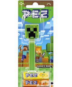 Pez Minecraft Іграшка-диспенсер Creeper + Фруктові цукерки 2шт*8,5 г