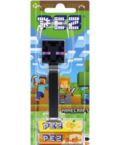 Pez Minecraft Іграшка-диспенсер Enderman + Фруктові цукерки 2шт*8,5 г