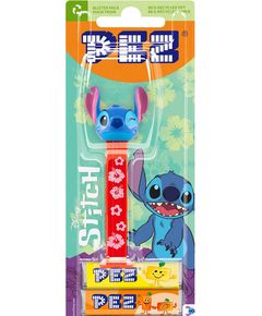 Pez Stitch Іграшка-диспенсер Стіч Алоха + Фруктові цукерки 2шт*8,5 г