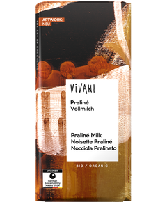 Шоколад молочний з праліне органічний Vivani 100 г