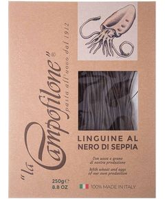 Паста Лінгвіні з чорнилом каракатиці яєчна La Campofilone 250 г