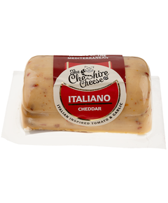 Сир твердий Чеддер Італьяно з томатами та часником Cheshire Cheese 145 г