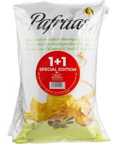 Набір 1+1 Чипси картопляні Морська Сіль Pafritas 120 г + Чипси картопляні Копчена Паприка Pafritas 120 г