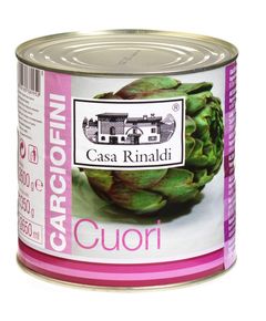 Casa Rinaldi Артишоки цілі натуральні в воді 2500 г