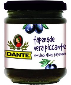 Dante Соус-крем Тапенада Піканте з чорними оливками 180 г