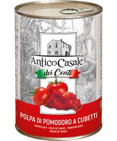 Antico Casale Томати Польпа подрібнені кубиками у власному соці 400 г