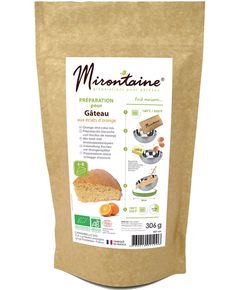Mirontaine Суміш для випічки Апельсинові Кекси органічна 306 г