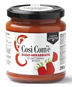 Cosi' Com'e' Соус томатний з червоних томатів Даттеріно з перцем чилі Аррабьята 290 г