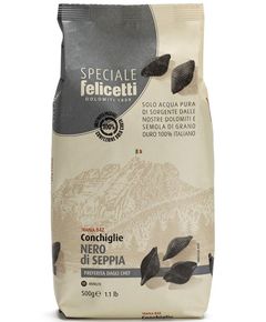 Felicetti Speciale Паста Конкільє Бронзова з чорнилами каракатиці 500 г