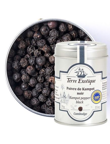 Перець Кампотський Чорний Black Kampot з Камбоджі Terre Exotique 70 г, зображення 2