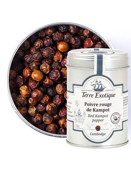 Перець Кампотський червоний Terre Exotique Red Kampot з Камбоджі 50 г, зображення 2