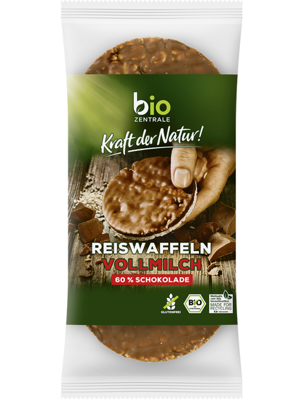 Bio Zentrale Вафлі рисові з молочним шоколадом безглютенові органічні 100 г