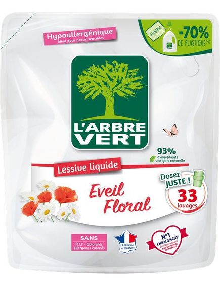 L'arbre Vert Гель для прання універсальний Квіти Запаска 1,5 л