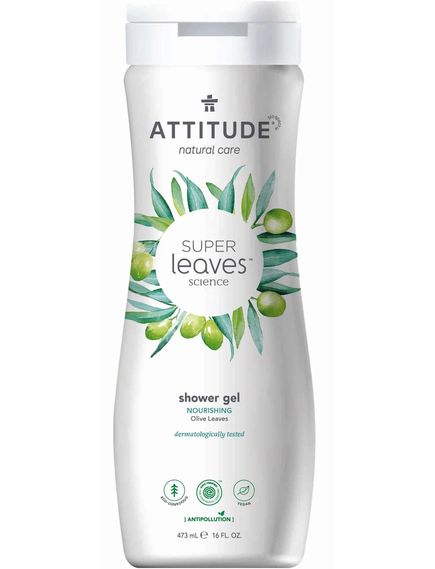 Attitude Гель для душу Оливкове Живлення Super Leaves 98,7% Природних Інгредієнтів 473 мл, зображення 2