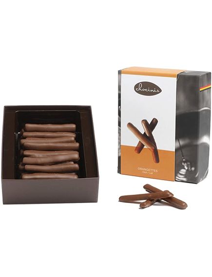 Chocinis Цукерки Скоринки Апельсину в молочному шоколаді 200 г, зображення 2