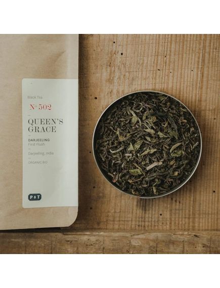 P & T Чай чорний Queen's Grace №502 Дарджилінг з Індії листовий органічний 80 г, зображення 3