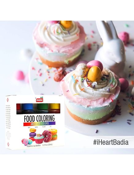 Badia Харчові барвники Червоний-Жовтий-Синій-Зелений 4шт 34 г, зображення 2