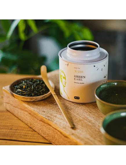 P & T Чай зелений Green Earl №340 листовий органічний 60 г, зображення 2