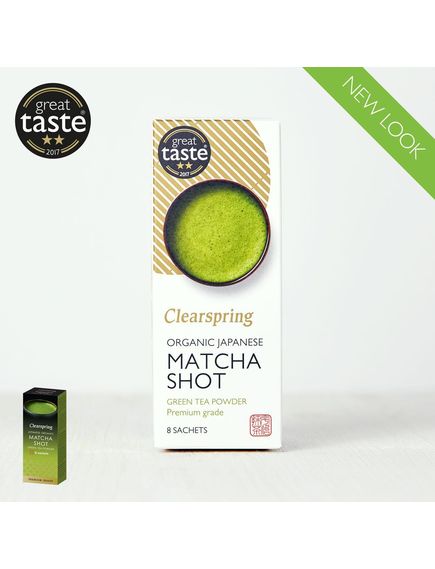 Матча чай зелений Шот в порційних саше органічний Clearspring 8шт*8 г, зображення 2