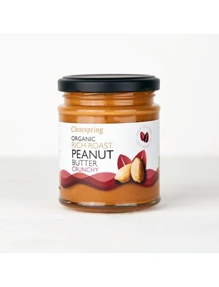 Паста арахісова хрустка органічна Clearspring 170 г, зображення 2