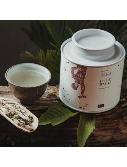 P & T Чай білий Pu Er Bai Ya №103 із провінції Юньнань листовий органічний 40 г, зображення 2
