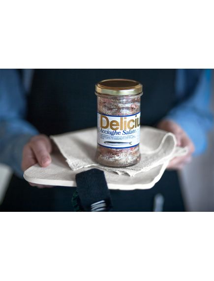 Delicius Анчоуси в морській солі 310 г, зображення 3