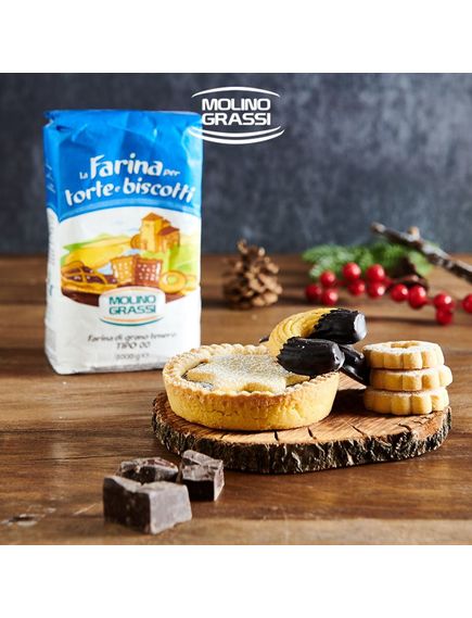 Борошно пшеничне для бісквіта та печива тип 00 Molino Grazzi 1 кг, зображення 2