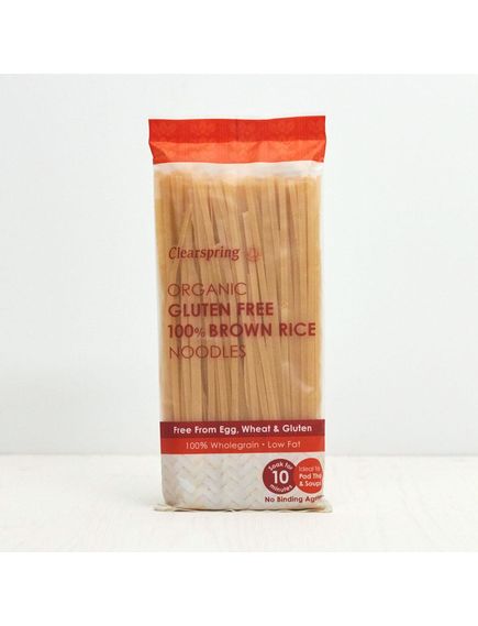 Локшина з бурого рису безглютенова органічна Clearspring 200 г, зображення 3