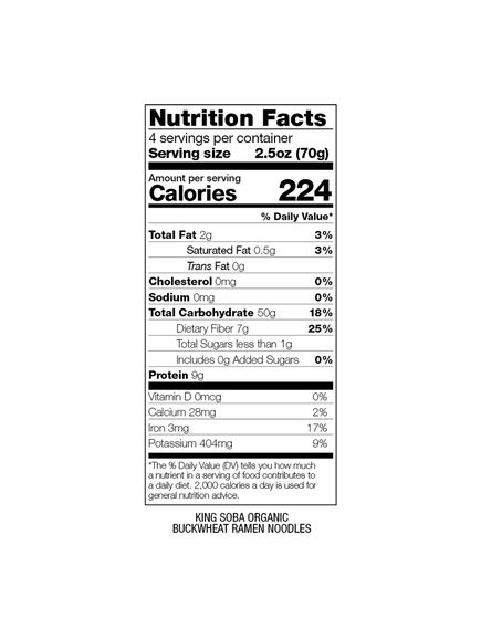 Локшина Рамен гречана безглютенова органічна King Soba 4шт*70 г, зображення 2