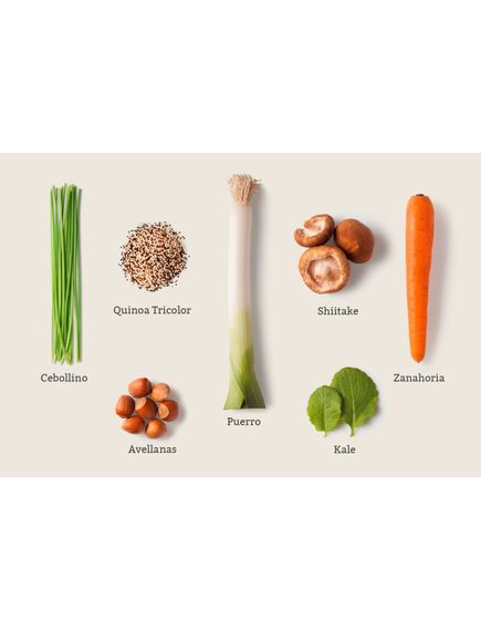 Кіноа Триколоре з грибами шиїтаке та фундуком безглютенова веганська Trevijano 250 г, зображення 2