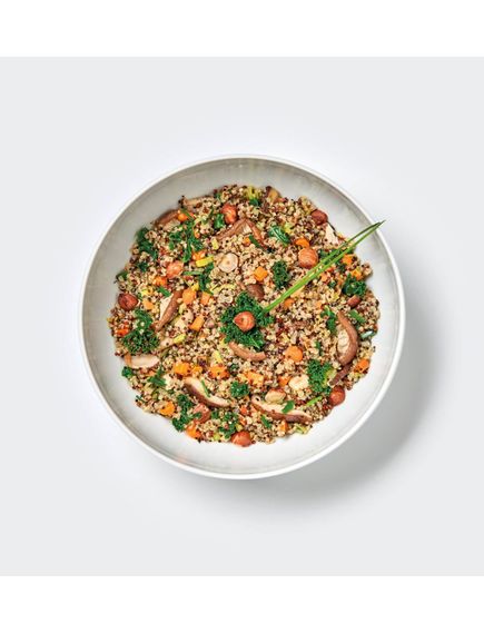 Кіноа Триколоре з грибами шиїтаке та фундуком безглютенова веганська Trevijano 250 г, зображення 4