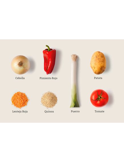 Суп з кіноа та червоною сочевицею веганський Trevijano 200 г, зображення 2