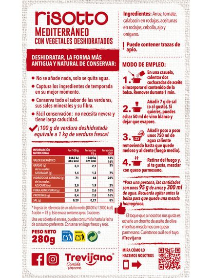 Ризото Середземноморське безглютенове веганське Trevijano 280 г, зображення 4