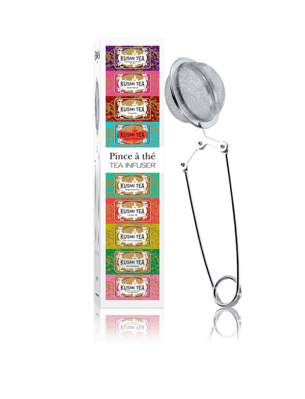 Kusmi Tea Чайний набір Зелений Чай 5 Мініатюр 100 г + Ситечко для чаю, зображення 2