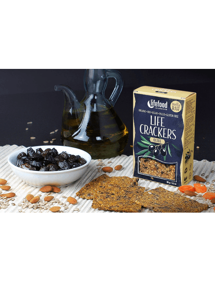 Lifefood Крекери Оливкові веганські безглютенові органічні 90 г, зображення 3