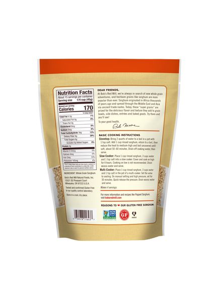 Bob's Red Mill Сорго без глютену 680 г, зображення 2
