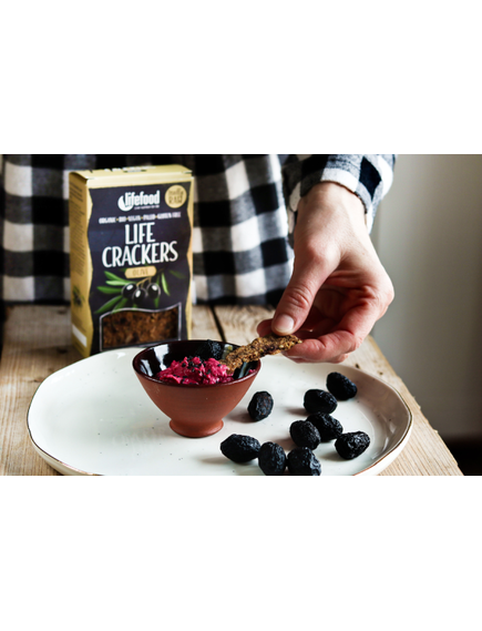 Lifefood Крекери Оливкові веганські безглютенові органічні 90 г, зображення 4