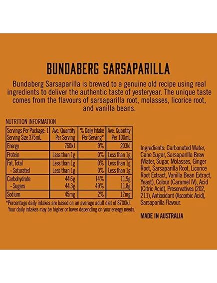 Bundaberg Напій Сарсапарель крафтовий газований 375 мл, зображення 3