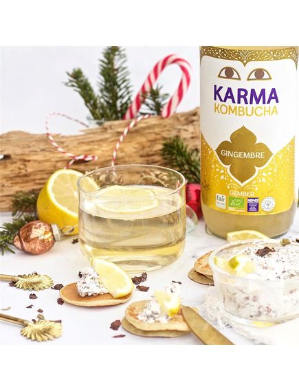 Karma Напій Комбуча Імбир органічний 500 мл, зображення 2