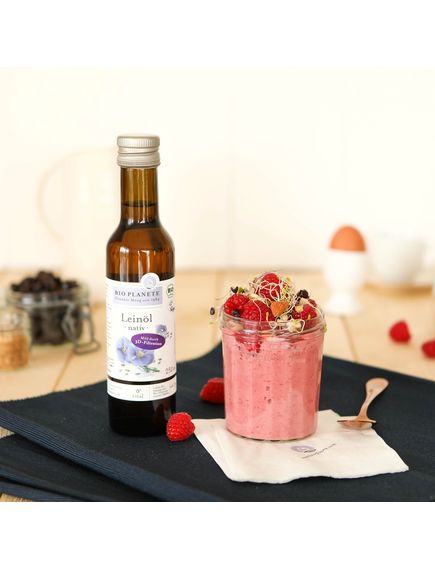 Олія лляна неочищена органічна Bio Planete 250 мл, зображення 2