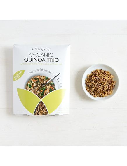 Кіноа Трикольорова 90 секунд приготування безглютенова органічна Clearspring 250 г, зображення 2