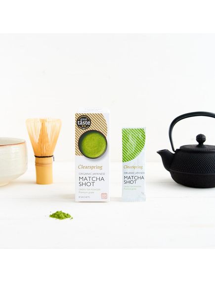 Матча чай зелений Шот в порційних саше органічний Clearspring 8шт*8 г, зображення 3