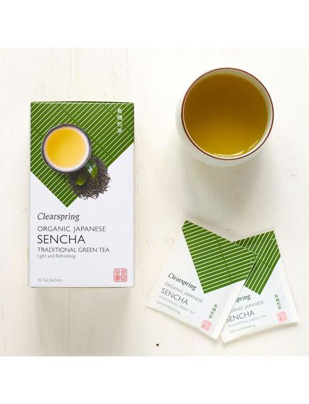 Чай зелений Сенча органічний Clearspring пакет 20шт*1,8 г, зображення 3