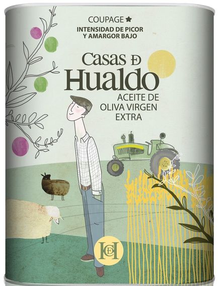 Casas de Hualdo Олія оливкова Extra Virgin Купаж Арбекіна-Пікуаль 3 л, зображення 2