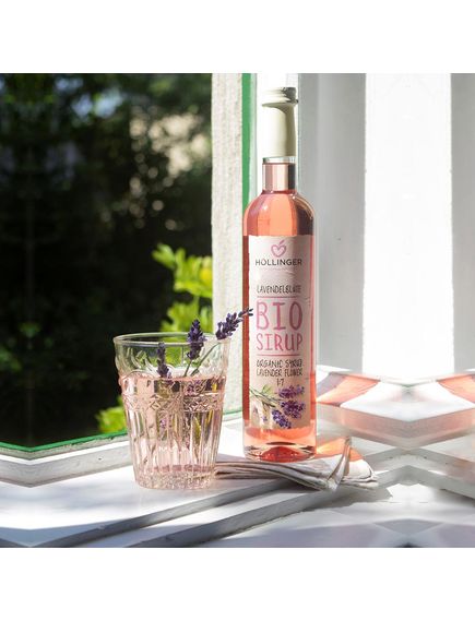Сироп лавандовий органічний Hollinger 500 мл, зображення 2
