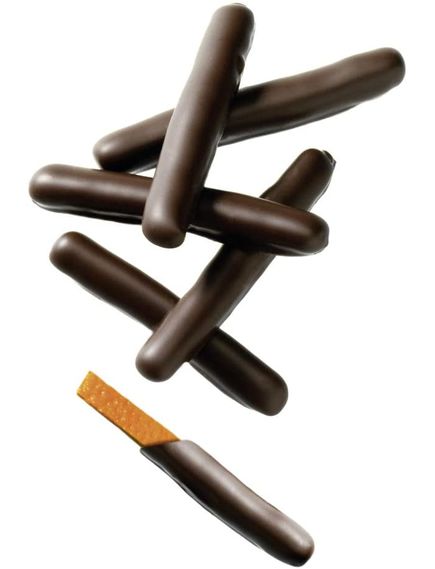 Chocinis Цукерки Скоринки Апельсину в чорному шоколаді 200 г, зображення 3